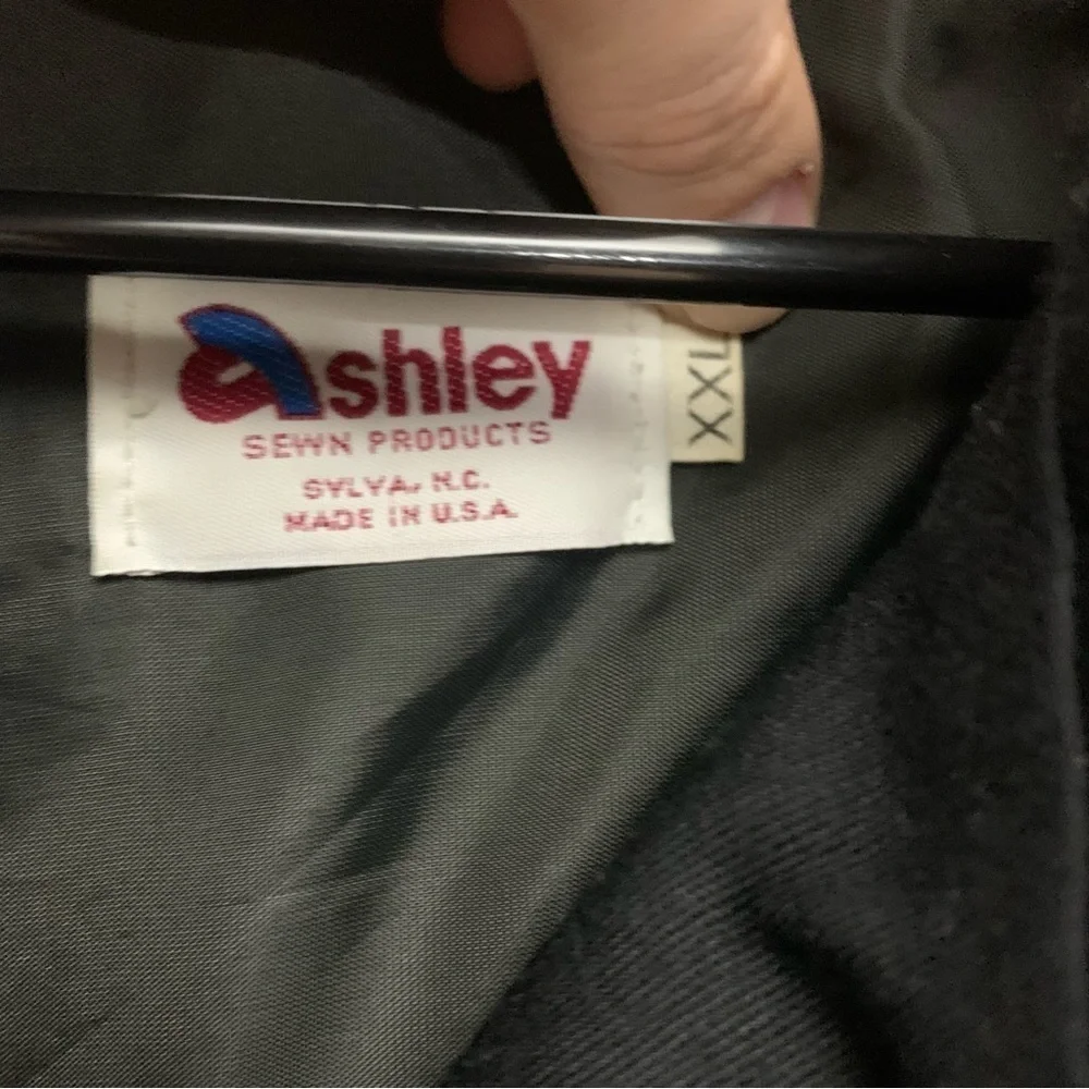 Vintage 1995 Ashley Sewn Products Quaker State Racing Green & Black Jacket XXL‎